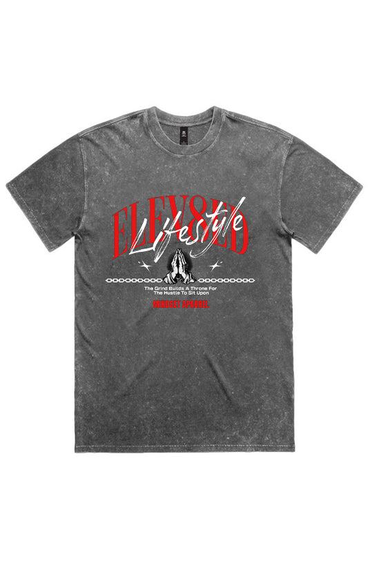 Pray For Grind-Stone Wash Heavy Tee